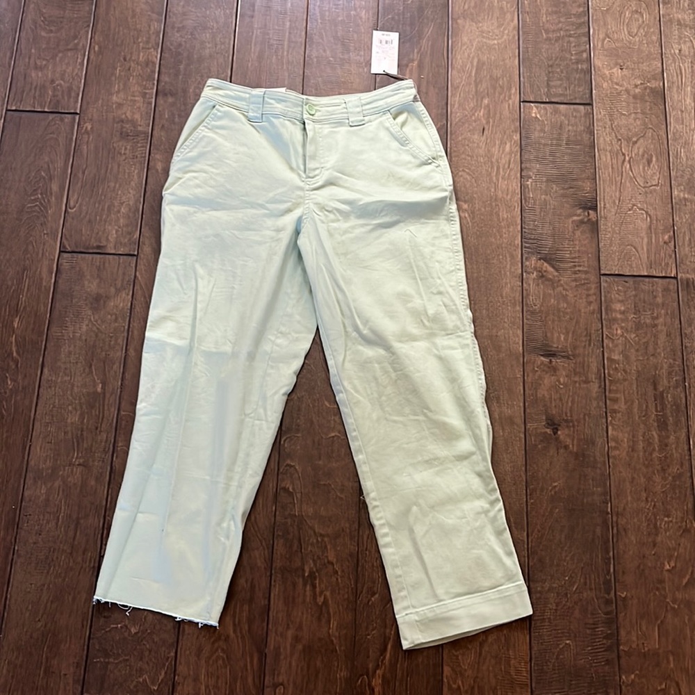 lime green cut off boyfriend jeans